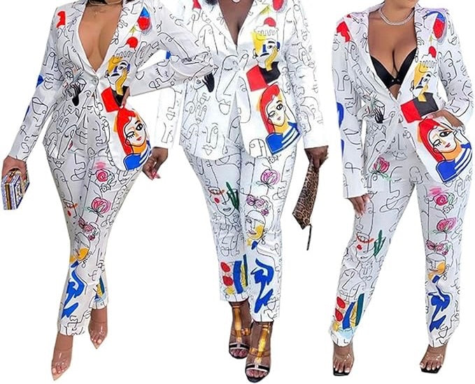 Sexy 2 Pieces Party Clubwear Tracksuit Outfit Set